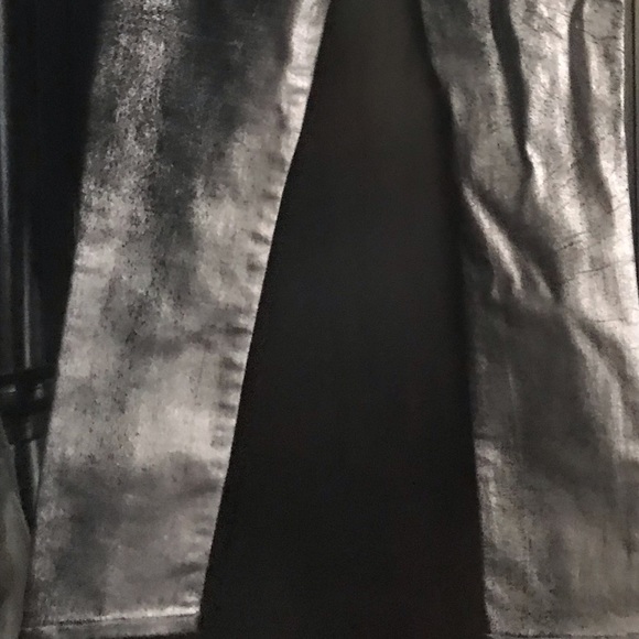 Veronica Beard Women Gunmetal NYE Black jeans Pants Debbie High Rise NWT $328 - Picture 11 of 12